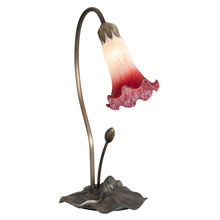 Meyda 12517 Pond Lily Pink/White Accent Lamp
