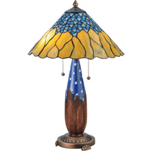 Meyda 139610 Cristal Azul Table Lamp