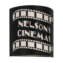 Meyda 152259 Nelson's Cinema Tinseltown Filmstrip Personalized Wall Sconce