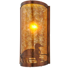 Meyda 154908 Loon 9"W LED Right Wall Sconce