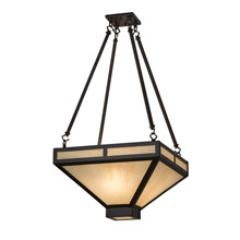 Meyda 169069 Whitewing 18"Sq Inverted Pendant