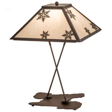 Meyda 188530 Snowflake 28"High Table Lamp