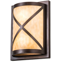 Meyda 190543 Whitewing 9" Wide Wall Sconce