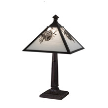 Meyda 192187 Winter Pine 22"H Table Lamp
