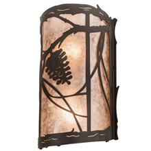 Meyda 193755 Whispering Pines 7" Wide Wall Sconce