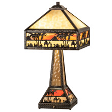 Meyda 217641 Craftsman Camel 26" High Table Lamp