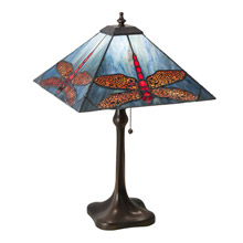 Meyda 219890 Craftsman Prairie Dragonfly 20" High Table Lamp