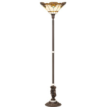 Meyda 228408 Tiffany Shell with Jewels 74" High Floor Lamp
