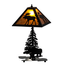 Meyda 228788 Lone Moose 21" High Table Lamp