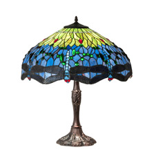 Meyda 232804 Tiffany Hanginghead Dragonfly 26" High Table Lamp