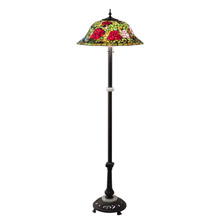 Meyda 27821 Tiffany Rosebush 62" High Floor Lamp