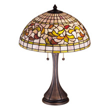 Meyda 27824 Tiffany Turning Leaf Table Lamp