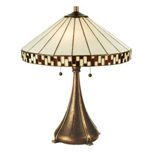 Meyda 29137 Tiffany Checkerboard Table Lamp