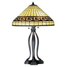 Meyda 29504 Tiffany Greek Key Large Table Lamp