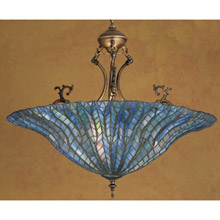 Meyda 30993 Tiffany Lotus Leaf Inverted Hanging Lamp