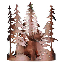 Meyda 31655 Moose Through The Trees Wall Sconce