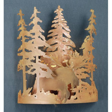 Meyda 31660 Moose Through The Trees Wall Sconce