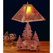 Meyda 32555 Pine Tree Mica Table Lamp