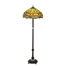 Meyda 37702 Tiffany Hanginghead Dragonfly 62" High Floor Lamp
