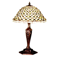Meyda 37782 Tiffany Diamond & Jewel Table Lamp