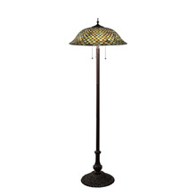 Meyda 71245 Tiffany Fishscale 62" High Floor Lamp