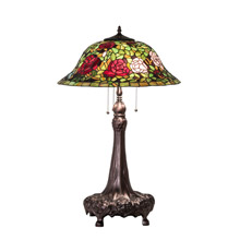 Meyda 71388 Tiffany Rosebush 31" High Table Lamp