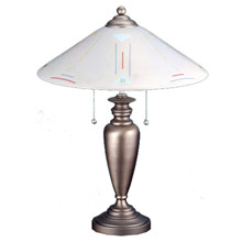 Meyda 81327 Saturn Fused Glass Table Lamp