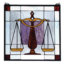 Meyda 81551 Tiffany Lawyer Stained Glass Window