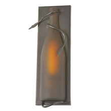 Meyda 99009 Tuscan Vineyard Frosted Amber Wine Bottle Pocket Wall Sconce