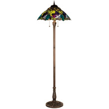 Meyda 99339 Tiffany Spiral Grape Floor Lamp