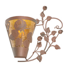 Meyda 99452 Roses & Leaves Wall Sconce