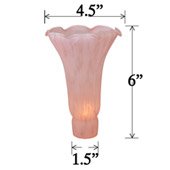 Favrile Large Pink Lily Lamp Shade - Meyda 10206