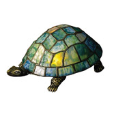 Novelty Turtle Tiffany Glass Accent Lamp - Meyda 10270