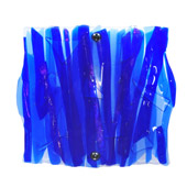 Contemporary Azul Fused Glass Wall Sconce - Meyda 107085