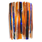 Contemporary Oceano Fused Glass Wall Sconce - Meyda 107668