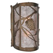 Rustic Whispering Pines Wall Sconce - Meyda 108002