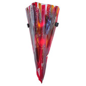 Contemporary Fused Glass Lava Wall Sconce - Meyda 108291