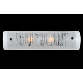 Contemporary Twigs Fused Glass Vanity Light - Meyda 108364