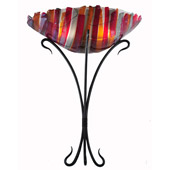 Contemporary Fused Glass Lava Wall Sconce - Meyda 108428