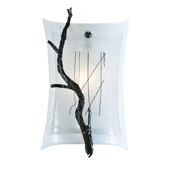 Contemporary Twigs Fused Glass Wall Sconce - Meyda 108602