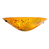 Contemporary Biscotti Fused Glass Wall Sconce - Meyda 108727