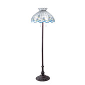 Tiffany Roseborder 62" High Floor Lamp - Meyda 110423