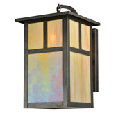 Craftsman/Mission Hyde Park Curved Arm Wall Sconce - Meyda 110798