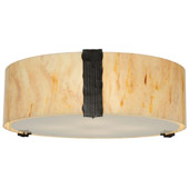 Contemporary Cilindro Faux Alabaster Flush Mount Ceiling Fixture - Meyda 112545