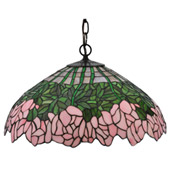 Tiffany Cabbage Rose Pendant - Meyda 118360