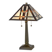Craftsman/Mission Prairie Wheat 23.5"H Table Lamp - Meyda 119641