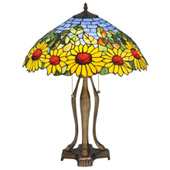 Tiffany Sunflower Wild Table Lamp - Meyda 119682
