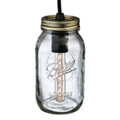 Mason Jar Quart Mini Pendant - Meyda 120889