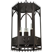 Traditional Woolf Gothic Lantern With Downlights - Meyda 123232