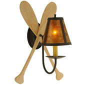 Rustic Paddle Wall Sconce - Meyda 123847